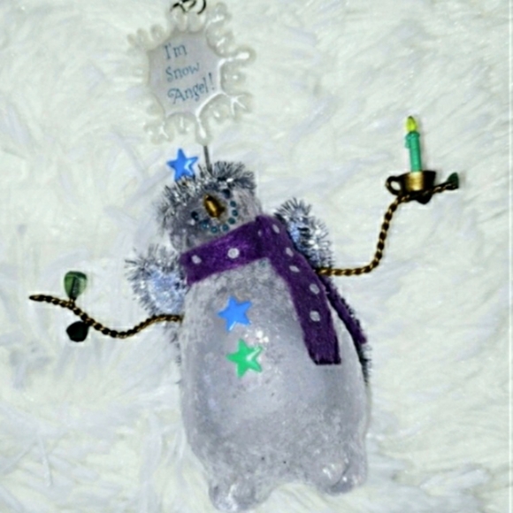 Hallmark SnowAngel Snowman Ornament RARE ❄ New RETAIL $38- - Picture 1 of 8